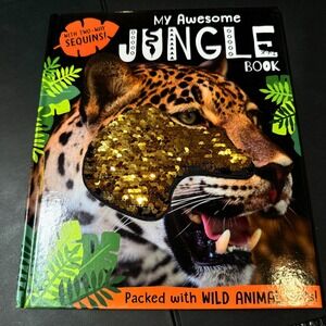 Make Believe Ideas My Awesome Jungle Book Two-Way Sequins Board